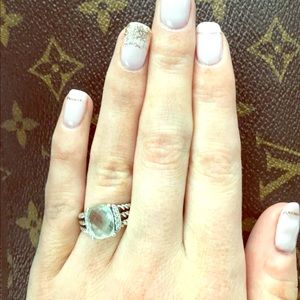 David Yurman Petite Wheaton Ring with diamonds